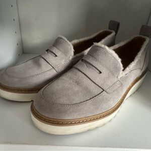 UGG Women's Atwater Spill Seam Gray Suede Loafers